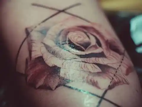 A rose tattoo